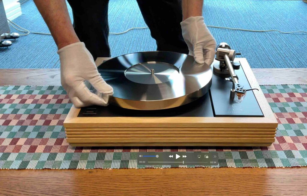 Linn LP12 with Tangerine Audio Karmen top plate and Revolver stainless steel platter - Audio Republic GatesheadLinn LP12 Parallel Universe - Tangerine Audio Karmen top plate and Revolver stainless steel platter