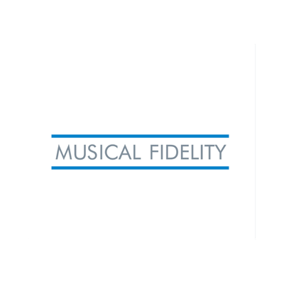 Musical Fidelity logo - hi-fi amplifiers servicing Audio Republic Gateshead