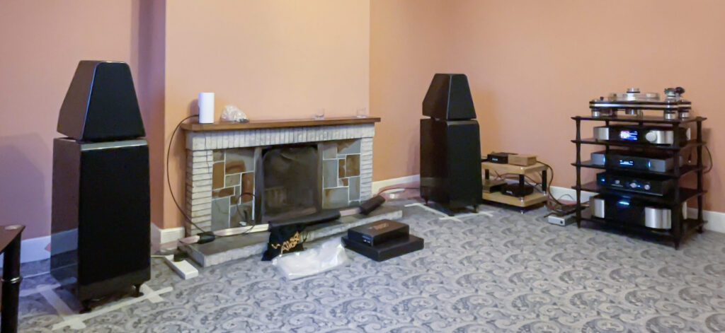 Wilson Audio Watt Puppy 40th Anniversary speakers installed in Northumberland farmhouse listening room