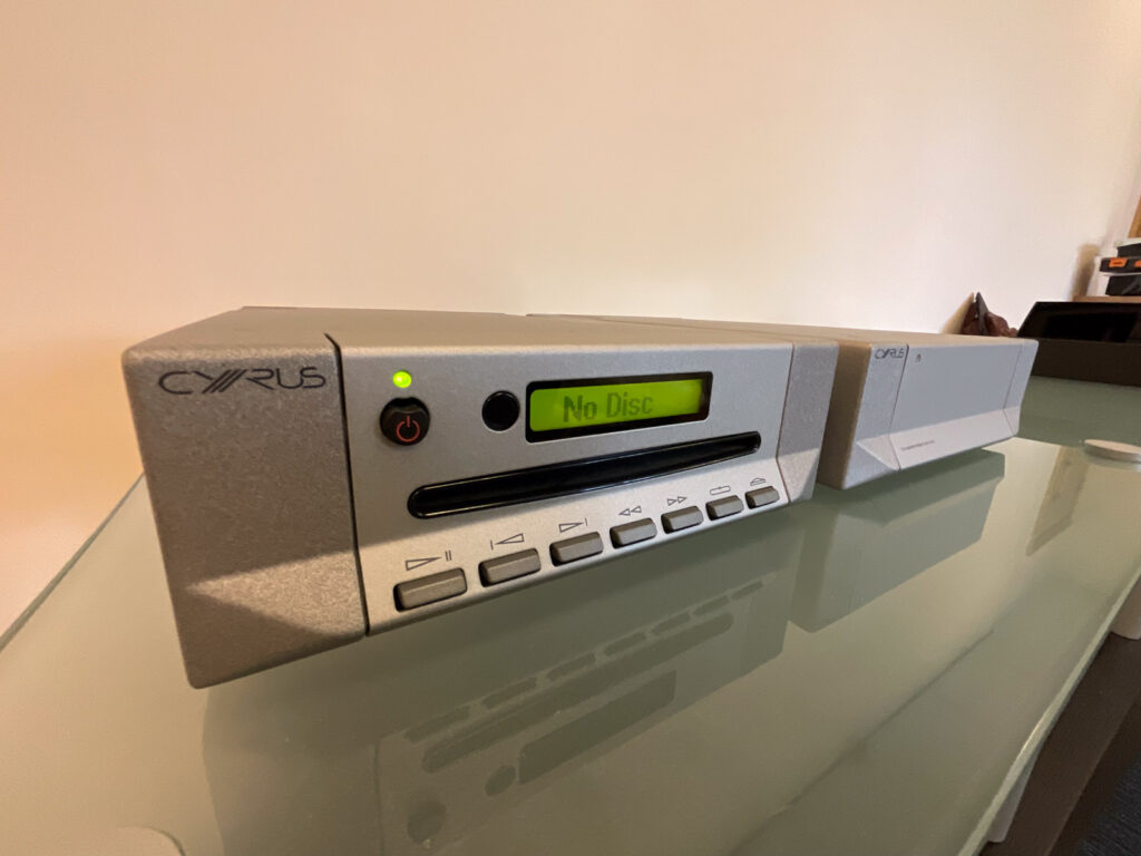 Cyrus CD8 CD player and PSX-R power supply for sale at Audio Republic